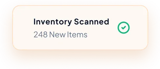 Inventory scanned — 248 new items